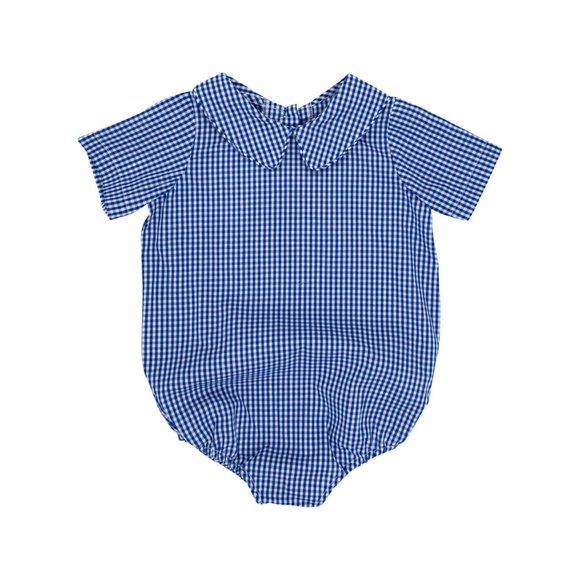The Beaufort Bonnet Company Other - NEW TBBC Beaufort Bonnet Company Rockefeller Royal Peter Pan 2T gingham blue